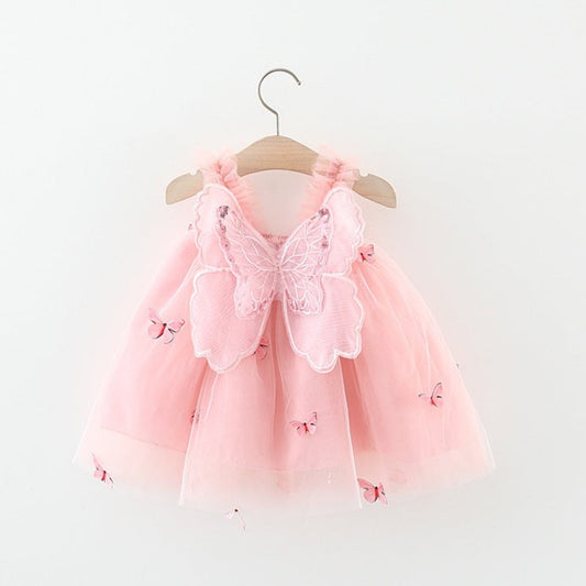 Pink Baby Butterfly Dress