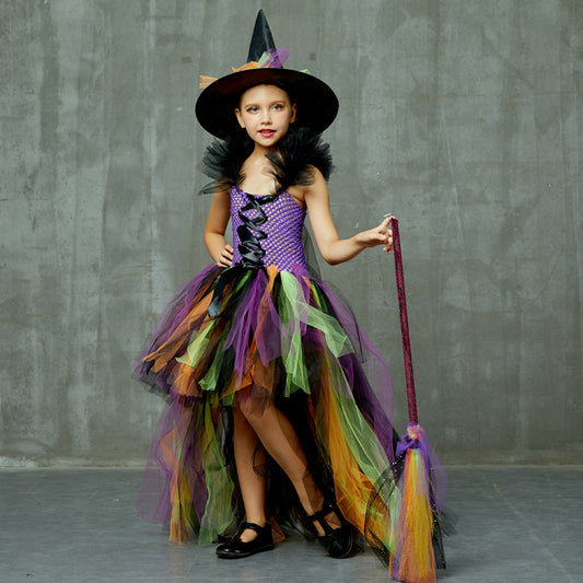 Long Tail Witch Costume with Hat