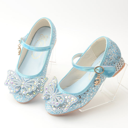 Girls Butterfly Heel Shoes