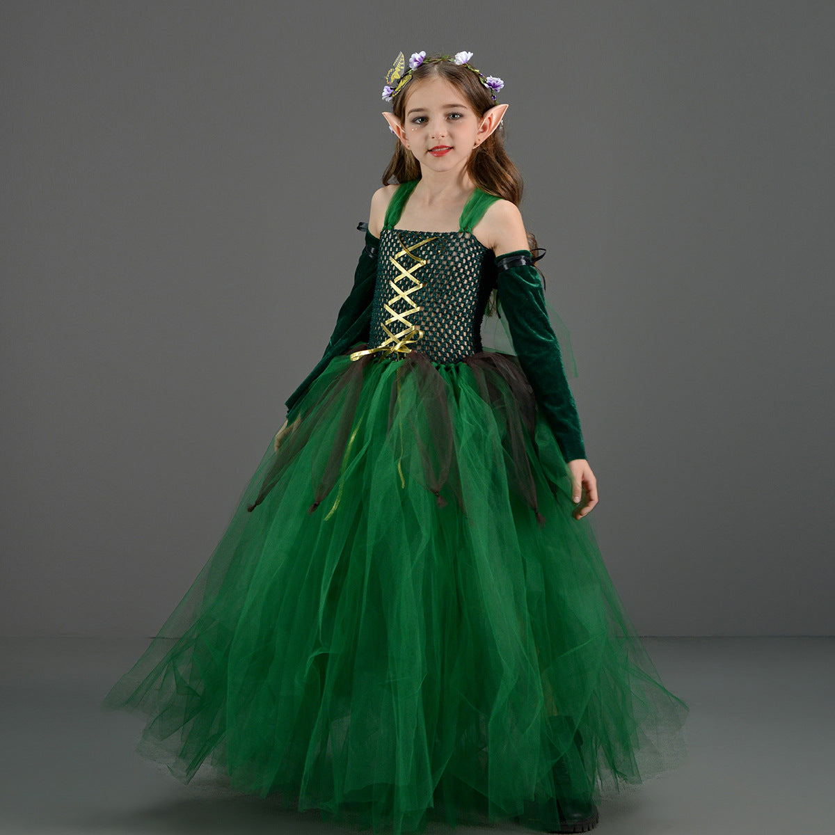 Green Long Fairy Costume