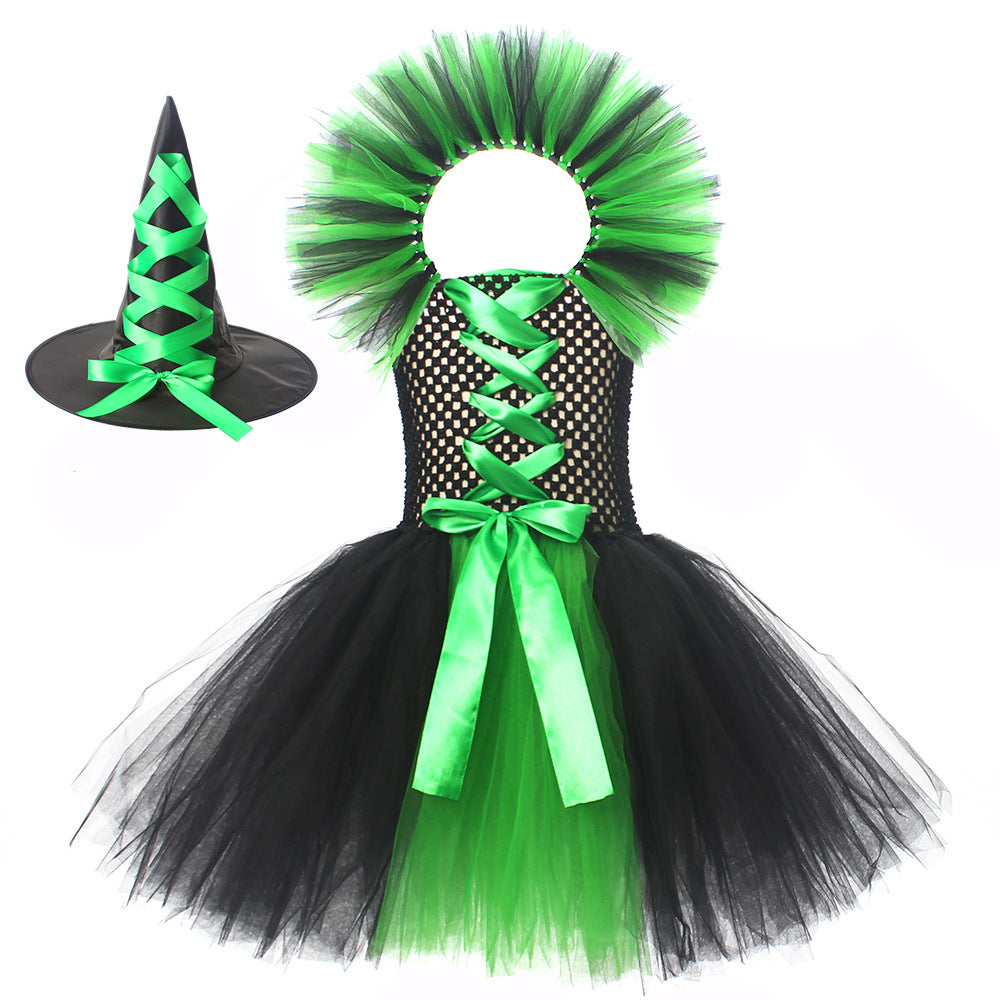 Multiple Colour Witch Costume with Hat