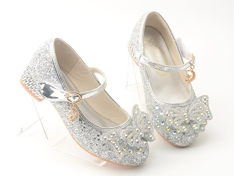 Girls Butterfly Heel Shoes