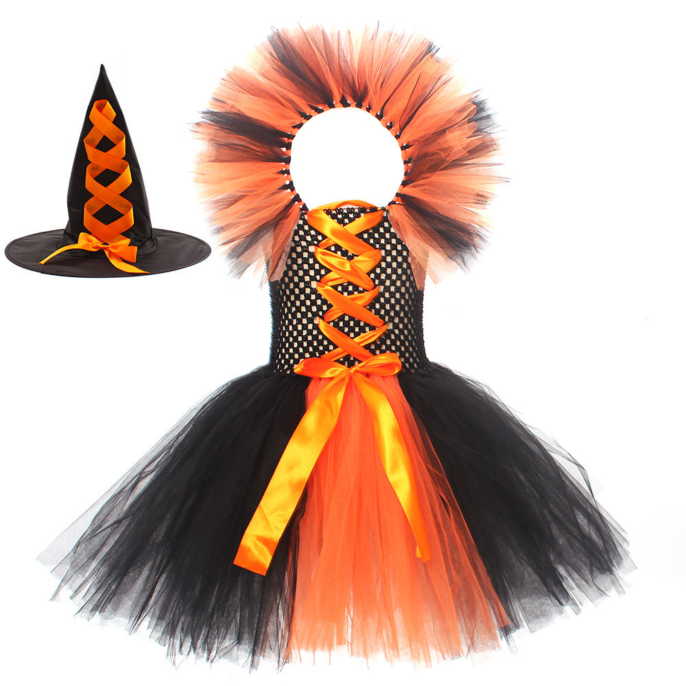 Multiple Colour Witch Costume with Hat