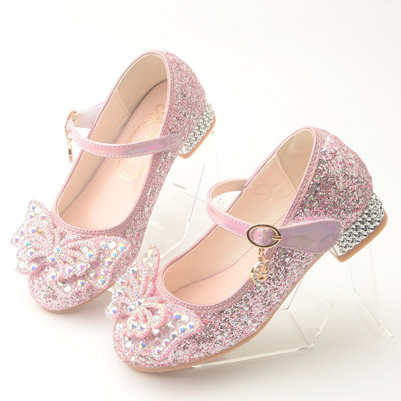 Girls Butterfly Heel Shoes