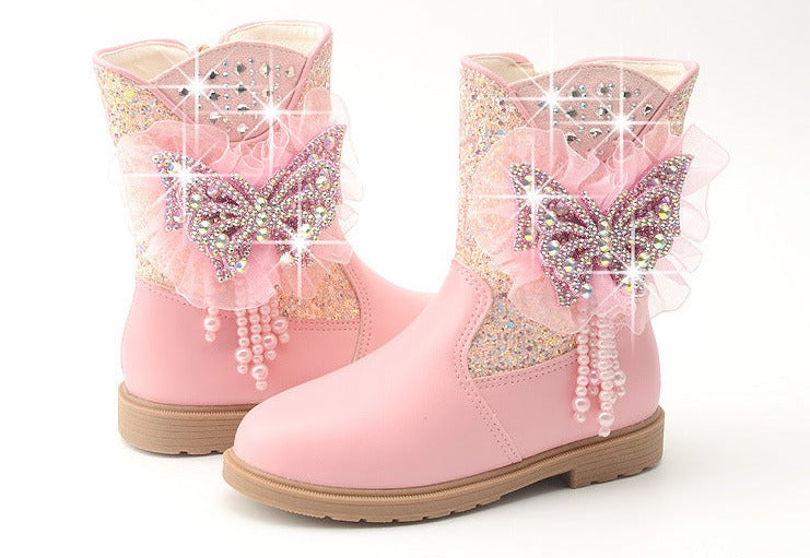 Girl Bling Boots (Butterfly)