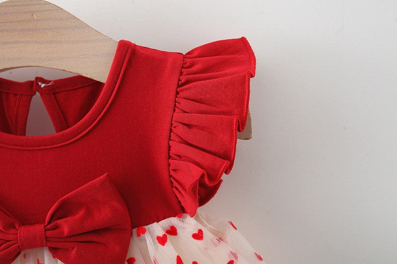 Baby Love Heart Dress with Bow