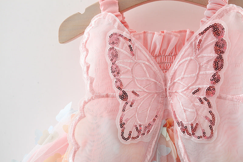 Rainbow Butterfly Baby Dress