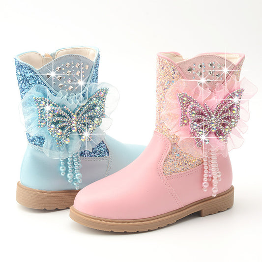 Girl Bling Boots (Butterfly)