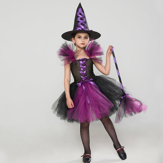 Multiple Colour Witch Costume with Hat