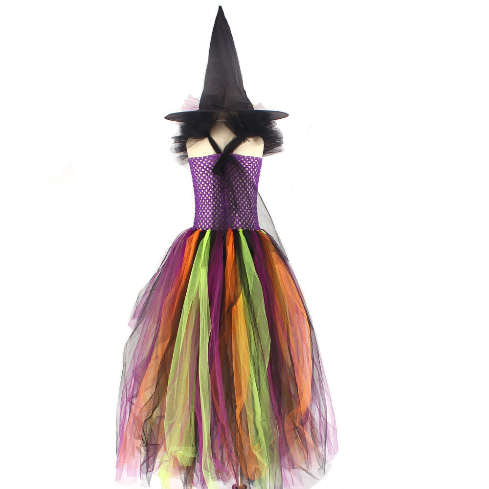 Long Tail Witch Costume with Hat