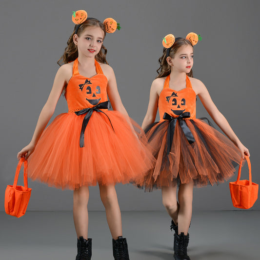 Pumpkin Girls Dress