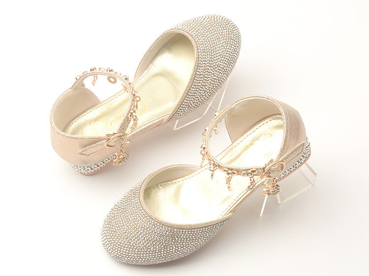 Girls Bling Heel Shoes