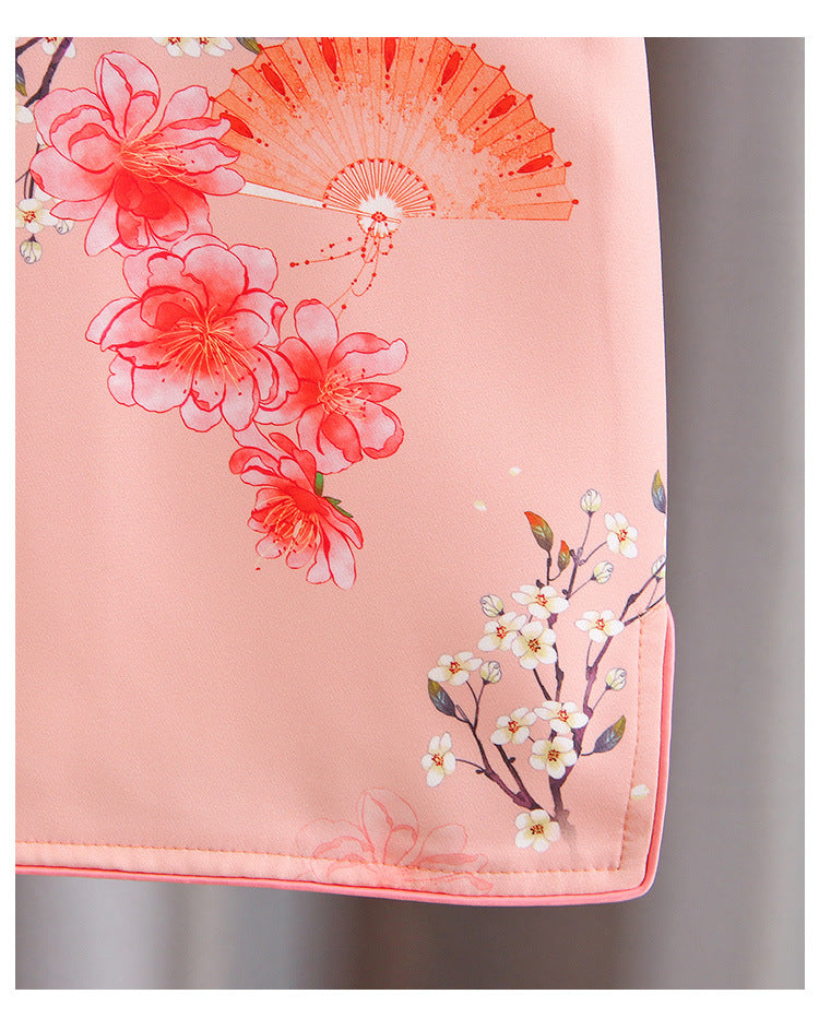 Pink Girls Cheongsam