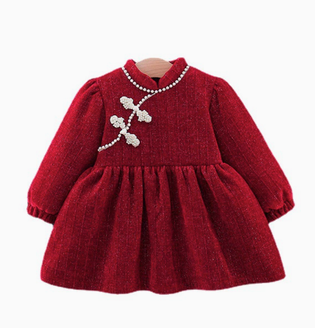 Baby Corduroy Cheongsam