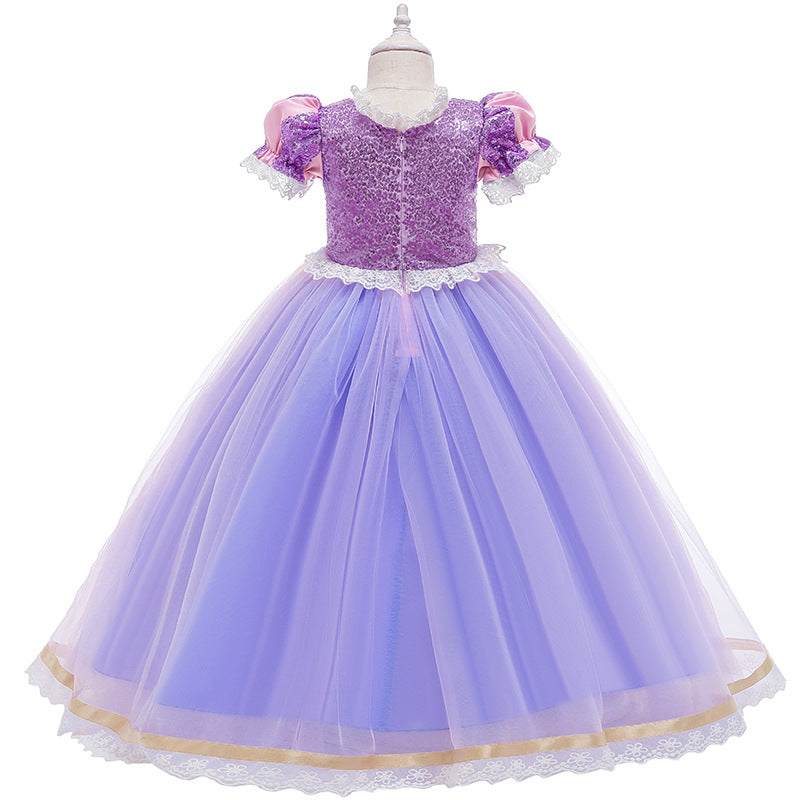 Sequins Disney Princess Rapunzel Costume in Tangled