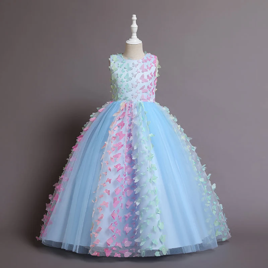 Flower Girl Dress (3D Butterfly)